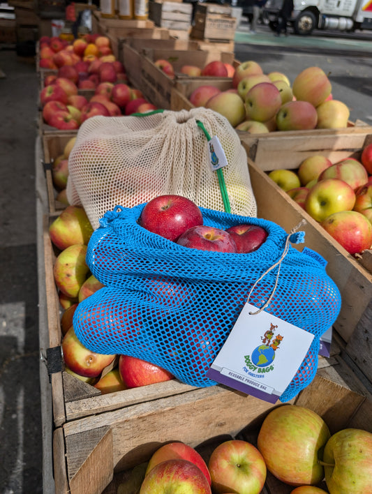 Produce Bags - Colors  - S/M/L - Blue/Yellow/Green